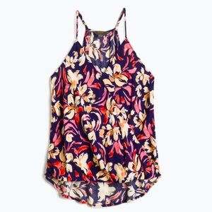 MARKET & SPRUCE Navy Floral Mac Surplice Top XL